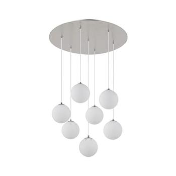 Globo 56140-7H - LED Csillár zsinóron RIHA 7xG9/3,5W/230V fehér 56140-7H kép