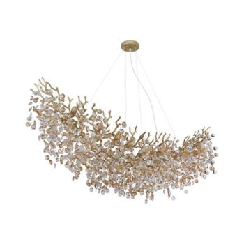 Globo 64138H4G - QUEENA kábeles csillár 16xE14/40W/230V aranyszínű 64138H4G kép