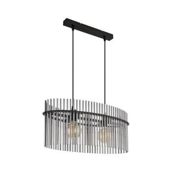 Globo 15698H3 - Csillár zsinóron GORLEY 2xE27/60W/230V fekete 15698H3 kép
