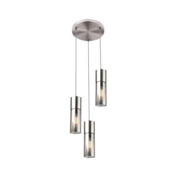 Globo 21000-3HN - Csillár zsinóron ANNIKA 3xE27/25W/230V átm. 30 cm króm 21000-3HN kép