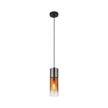 Globo 21000HG - Csillár zsinóron ANNIKA 1xE27/25W/230V átm. 10,5 cm fekete/réz 21000HG kép