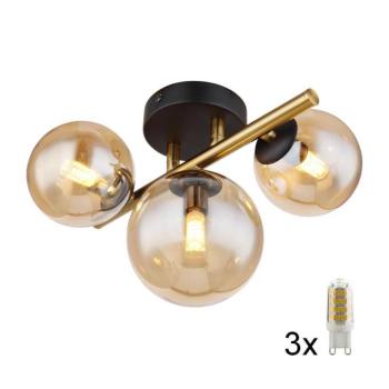 Globo 56135-3W - LED Felületre szerelhető csillár RIHA 3xG9/3,5W/230V réz 56135-3W kép