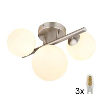Globo 56140-3W - LED Felületre szerelhető csillár RIHA 3xG9/3,5W/230V króm 56140-3W kép