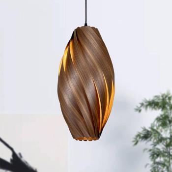 Gofurnit Ardere függő lámpa, diófa, magasság 50 cm kép