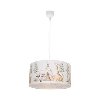 Gyerekszoba csillár KIDS ROOM 1xE27/60W/230V, átmérő: 40 cm, állatfigurás H0957 kép