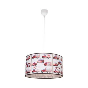 Gyerekszoba csillár KIDS ROOM 1xE27/60W/230V, átmérő 40 cm, tűzoltók H0969 kép