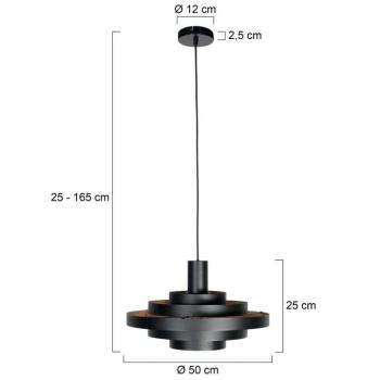Halo Cirque lógó világítás, fekete, fém, Ø 50 cm, E27 kép