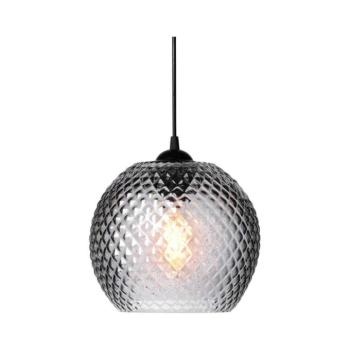 Halo Design 718443 - Zsinóros függeszték NOBB 1xE27/40W/230V átm. 22 cm füstszürke 718443 kép