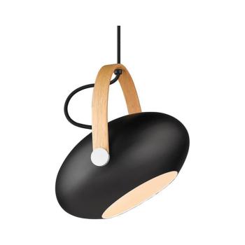 Halo Design 734344 - Zsinóros csillár DC 1xE27/40W/230V átm. 26 cm fekete/tölgy 734344 kép