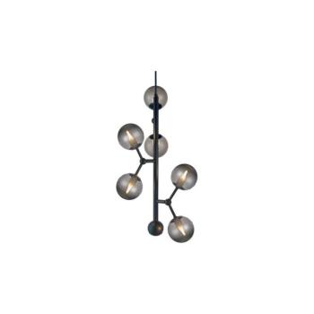 Halo Design 738854 - ATOM kábeles csillár 6xG9/28W/230V átm. 30 cm fekete/k. fekete 738854 kép