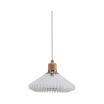 Halo Design 744053 - függőlámpa kábelen PARIS 1xG9/28W/230V átm. 24 cm fehér/sárgaréz/tölgy 744053 kép