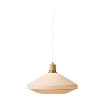 Halo Design 744305 - PARIS kábeles csillár 1xE27/40W/230V, Ø 56 cm, krémszín/sárgaréz/tölgy 744305 kép