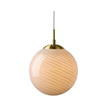 Halo Design 748358 - Függőlámpa kábellel CANDY 1xE27/25W/230V Ø 20 cm szürke/sárgaréz 748358 kép