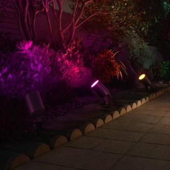 Hama Smart LED földi tüskés spotlámpa, fekete, WLAN, IP65 RGBW dimmelhető kép