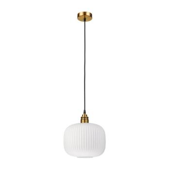 HECTOR kábeles csillár 1xE27/15W/230V fehér/sárgaréz átm. 25 cm LM-1.297/E kép