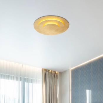 Heda LED mennyezeti lámpa, Ø 35 cm, arany színű, fém kép