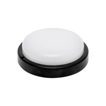 HOME RCC18LEDBK LED-es fali/mennyezeti lámpa, kör alakú, fekete, 18 W, 4000K, 1200 lumen, IP54, kül- és beltéri kivitel kép