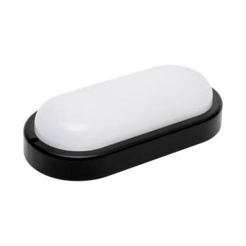 HOME RCO18LEDBK LED-es fali/mennyezeti lámpa, ovális, fekete, 18 W, 4000K, 1200 lumen, IP54, kül- és beltéri kivitel kép