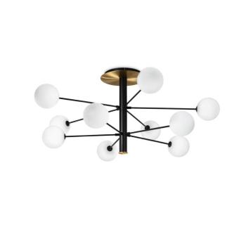 IDEAL LUX Cosmopolitan fekete/sárgaréz 10 izzós, átmérő 124 kép