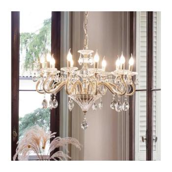Ideal Lux - Csillár láncon NEGRESCO 10xE14/28W/230V átm. 85 cm arany 087771 kép