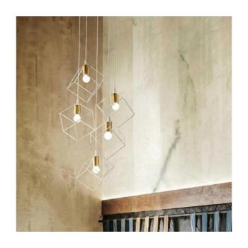 Ideal Lux - Csillár zsinóron ICE 5xE27/60W/230V átm. 50 cm fehér 237671 kép