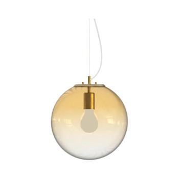 Ideal Lux - Csillár zsinóron MAPA 1xE27/42W/230V átm. 30 cm arany/füstös 346557 kép