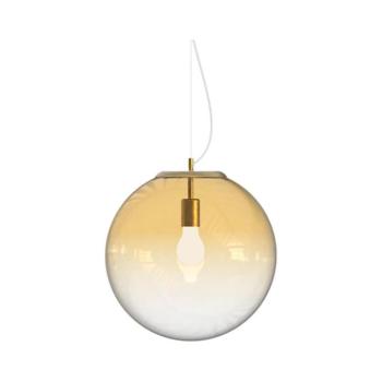 Ideal Lux - Csillár zsinóron MAPA 1xE27/42W/230V átm. 40 cm arany/füstös 346564 kép