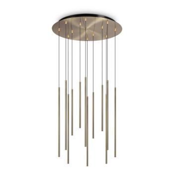 Ideal Lux Filo LED függő lámpa 12 izzós sárgaréz kép