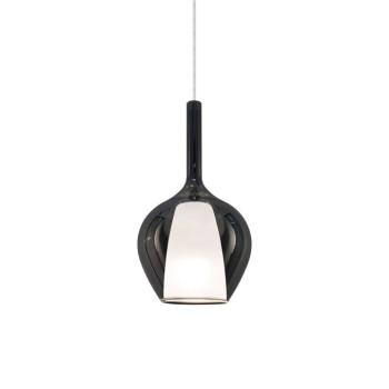 Ideal Lux függő lámpa Kalique 1, füstszürke, Ø 18 cm kép