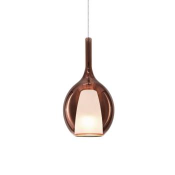 Ideal Lux függő lámpa Kalique 2, réz színű, Ø 18 cm kép