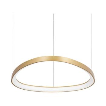 Ideal Lux - GEMINI LED kábelre függesztett csillár, 47 W, 230 V, 2700 K (meleg fehér), átm. 61 cm, CRI 90, sárgaréz 341576 kép
