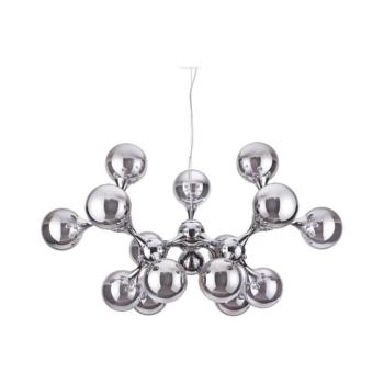 Ideal Lux - Kábelen függő csillár NODI 15xE14/28W/230V átm. 105 cm, fényes króm 200491 kép