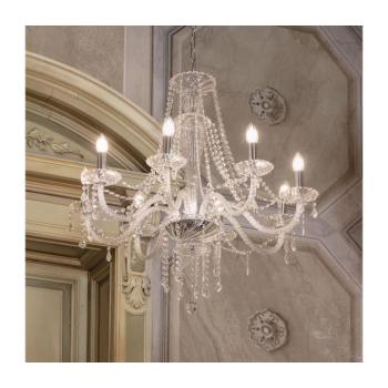 Ideal Lux - Kristály csillár láncon AMADEUS 8xE14/40W/230V átm. 80 cm átlátszó 168777 kép