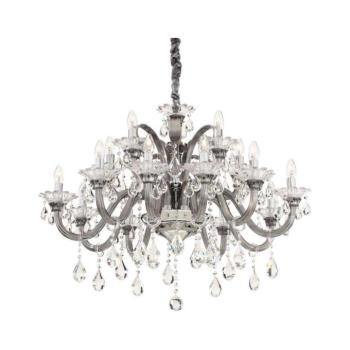 Ideal Lux - Kristály csillár láncon COLOSSAL 15xE14/40W/230V átm. 95 cm szürke 081526 kép