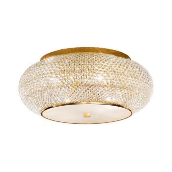 Ideal Lux - Kristály mennyezeti lámpa PASHA 14xE14/40W/230V átm. 65 cm arany 165004 kép