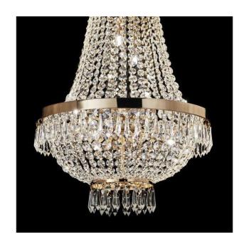 Ideal Lux - láncon függő LED kristálycsillár CAESAR 12xG9/3W/230V Ø 55 cm arany 114743 kép