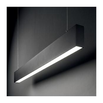 Ideal Lux - LED csillár kábellel STEEL LED/29W/230V 4000K CRI 90 120 cm fekete 368849 kép