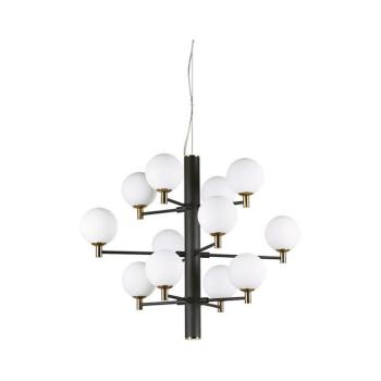 Ideal Lux - LED Csillár zsinóron COPERNICO 12xG9/3W/230V átm. 71 cm fekete 197319 kép