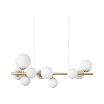 Ideal Lux - LED Csillár zsinóron PERLAGE 10xG9/3W/230V 81 cm arany/fehér 283791 kép