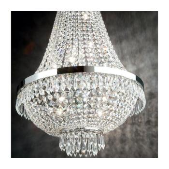 Ideal Lux - LED Kristály csillár láncon CAESAR 6xG9/3W/230V átm. 38 cm króm 033532 kép