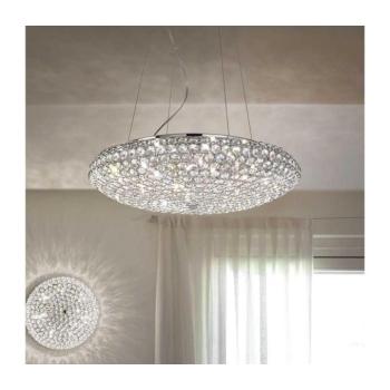 Ideal Lux - LED Kristály csillár zsinóron KING 12xG9/3W/230V átm. 65 cm króm 088013 kép