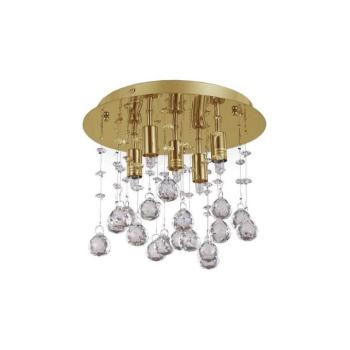 Ideal Lux - LED Kristály mennyezeti lámpa MOONLIGHT 5xG9/3W/230V átm. 26 cm arany 094663 kép