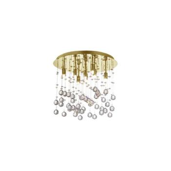 Ideal Lux-LED Kristály mennyezeti lámpa MOONLIGHT 8xG9/3W/230V átm. 40 cm arany 080932 kép