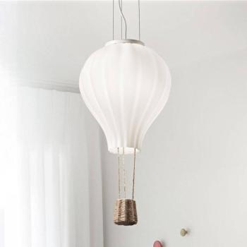 Ideal Lux lógó világítás Dream Big, fehér, opálüveg, Ø 30 cm kép