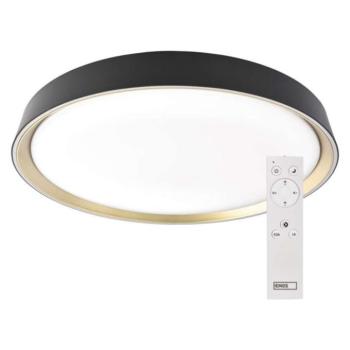 ILVI LED-es felületre szerelhető lámpa, kör alakú, 45 W, fényerő-szabályozás + CCT, feket kép