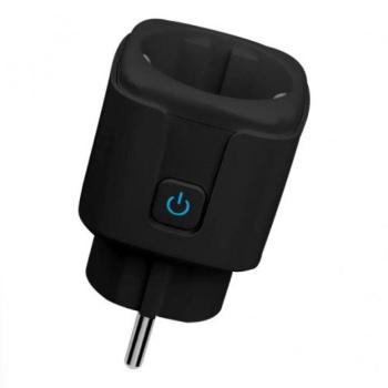 Intelligens aljzat , dugalj , beltéri , fogyasztásmérő konnektor , fekete , Tuya kompatibilis , Mi-Light (Miboxer) , SWE01-B kép