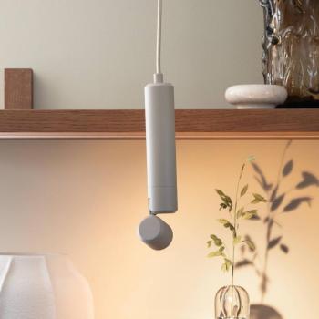 IT'S ABOUT ROMi LED lógó lámpa Milan, homokszínű, Ø 6 cm kép