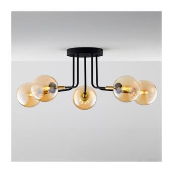 Jupiter 2038 - Felületre szerelhető csillár BURANO 5xG9/10W/230V fekete/arany/bézs 2038 kép