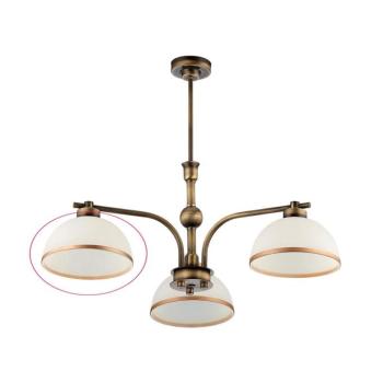 Jupiter - Tartalék üveg csillárhoz MONTANA E27 fehér/bronz 8590828398448 kép