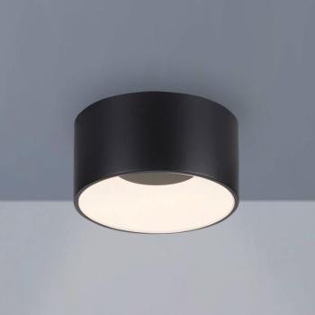 JUST LIGHT. LED mennyezeti lámpa Tanika fekete, Ø16cm, dimmelhető kép